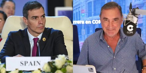 Carlos Herrera zarandea a Pedro Sánchez por su papelón ante el ataque de Irán a Israel