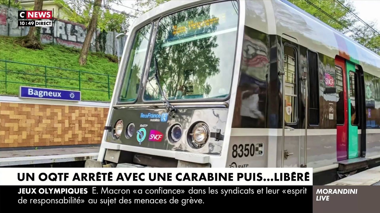 Le jeune Algérien de 18 ans, sous OQTF, arrêté avec une carabine sous sa djellaba, et déjà soupçonné de vol avec violence, a été remis en liberté après sa garde à vue - VIDEO