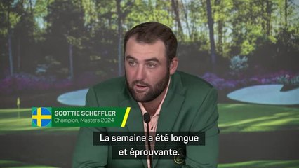 Masters - Scheffler : “Une victoire extrêmement spéciale”