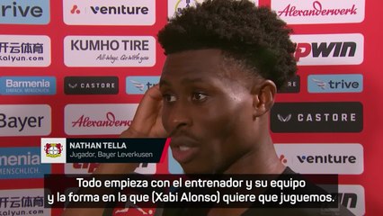 Nathan Tella: "Todo nuestro éxito empieza con Xabi Alonso"