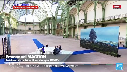 Macron veut éviter l'"embrasement" après l'attaque de l'Iran sur Israël
