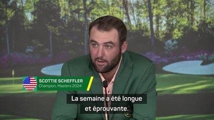 Masters - Scheffler : “Une victoire extrêmement spéciale”