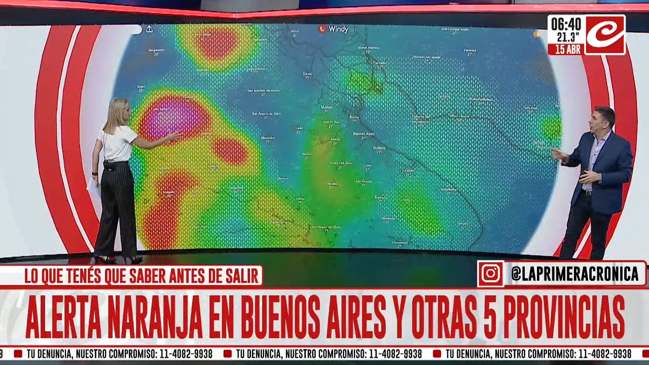 Atención: hay alerta naranja para seis provincias argentinas