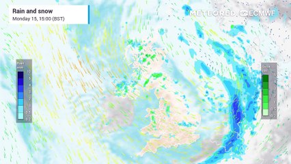 Rain and Snow Forecast for the UK
