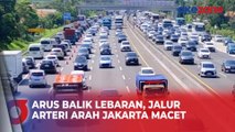Arus Balik Lebaran, Jalur Arteri Karawang hingga Tol Cikampek ke Arah Jakarta Macet