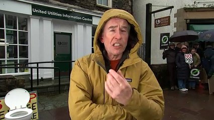 Steve Coogan joins protest against United Utilities