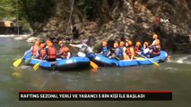 Rafting sezonu, yerli ve yabancı 5 bin kişi ile Melen Çayı'nda başladı
