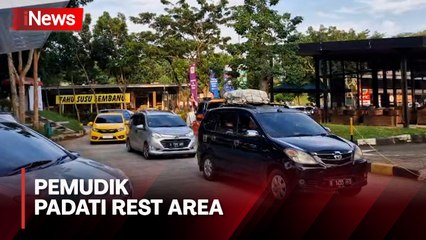 Ramai, Pemudik Padati Rest Area Km 101 Tol Cipali pada Puncak Arus Balik