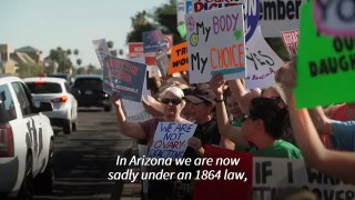 Hundreds rally for abortion rights in Arizona