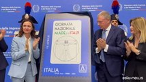 Urso presenta francobollo dedicato a Giornata del Made in Italy