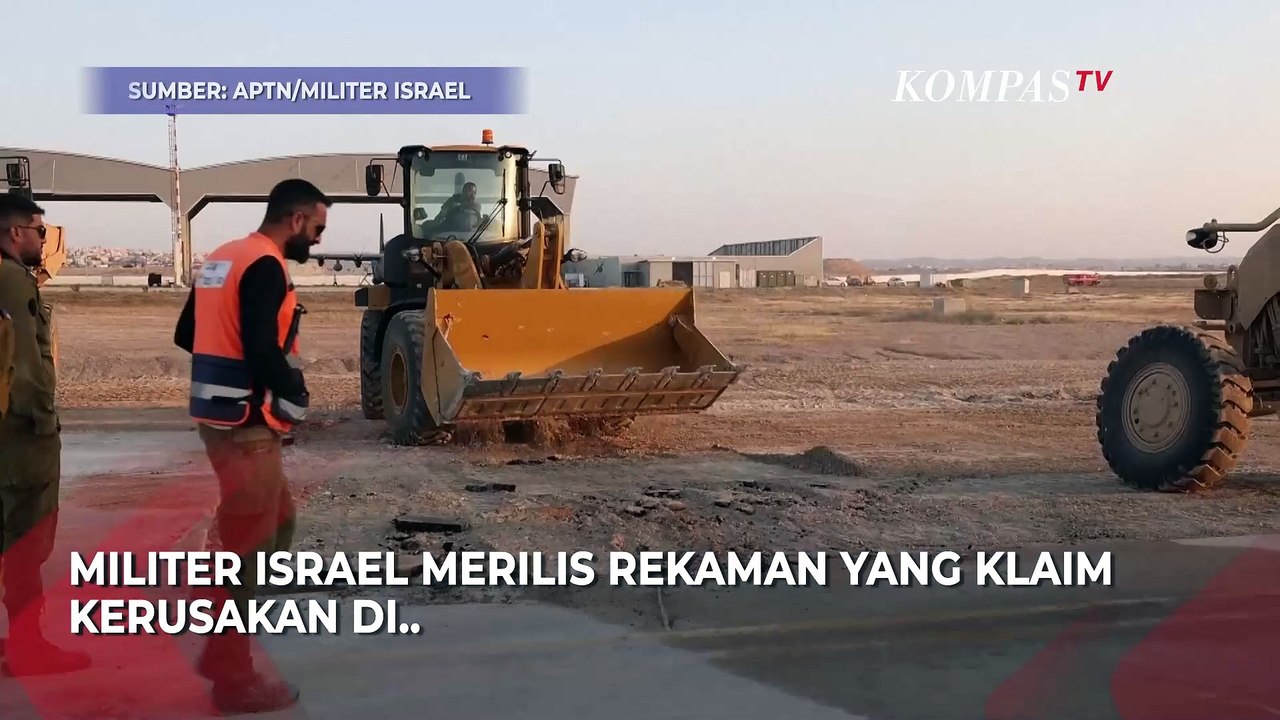 Lubang Menganga di Pangkalan Udara Israel Usai Serangan Rudal Iran