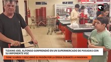 Tiziano Joel Alfonso sorprendió en un supermercado de posadas con su imponente voz
