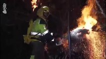 Temperaturas inusualmente altas atizan incendio forestal en el este de España