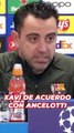 Xavi se apunta a la frase de Ancelotti