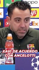 Xavi se apunta a la frase de Ancelotti