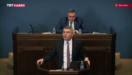 Gürcistan Parlamentosu'nda milletvekilleri arasında kavga çıktı