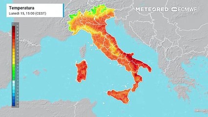 Temperature in calo su tutto il territorio