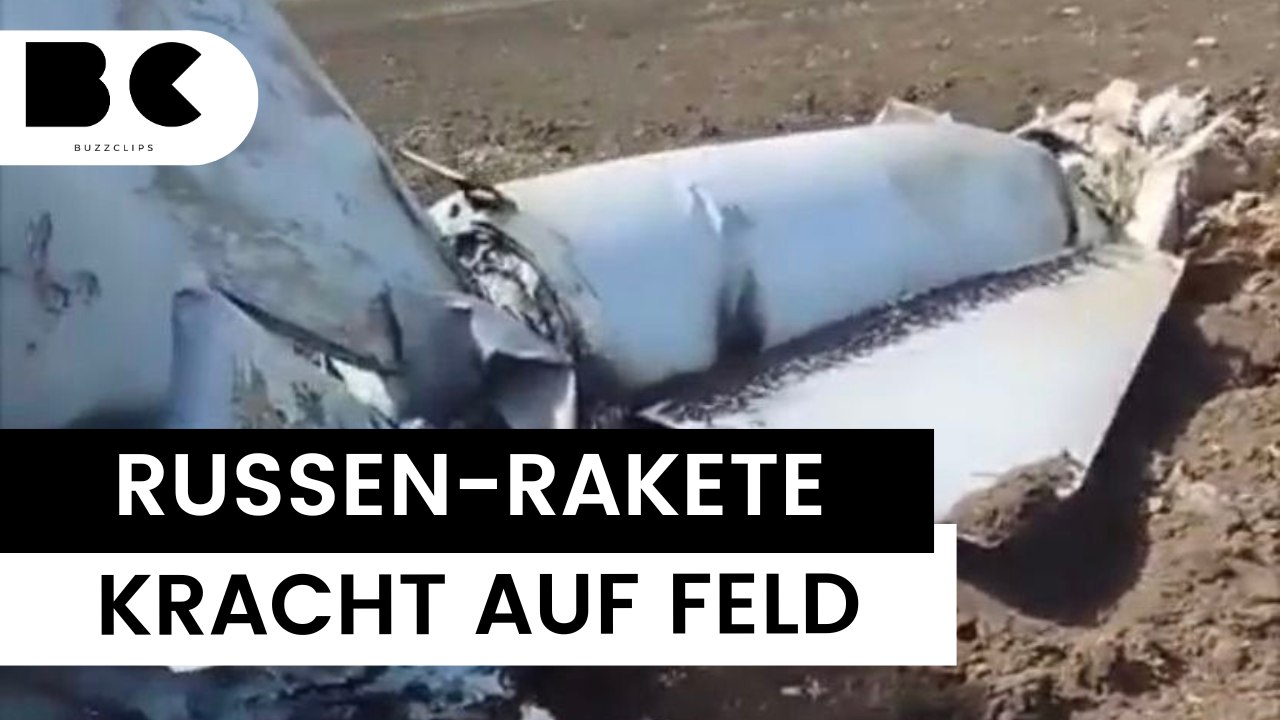 Russische Überschallrakete kracht auf Feld