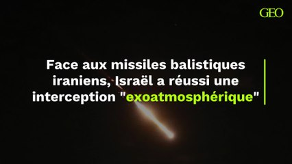 Download Video: Face aux missiles balistiques iraniens, Israël a réussi une interception 