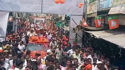 सीएम का पहला रोड शो...कुछ यूं रखा बड़े वोट बैंक पर फोकस