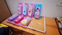 Unboxing and Review of Mickey Mouse Disney princess, kitty and Marvel  3D Character Embossed EVA Hard Jumbo Pencil Case