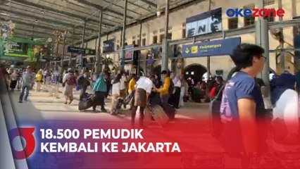 Hari Ini 18.500 Pemudik Kembali ke Jakarta Lewat Stasiun Pasar Senen