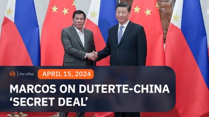 Marcos on getting to the bottom of Duterte-China ‘secret deal’: ‘Daming palusot’