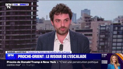 Iran/Israël: "Ce n'est pas une guerre entre le peuple israélien et le peuple iranien", affirme Samuel Lejoyeux (président de l’Union des étudiants Juifs de France)