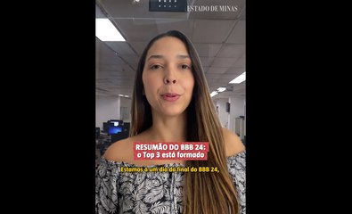 Resumão do BBB 24: o Top 3 está formado - Dia 66