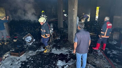 Mersin'de korkutan yangın