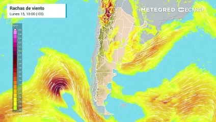 La ciclogénesis se alejará dejando peligrosas ráfagas de hasta 100 km/h en la costa