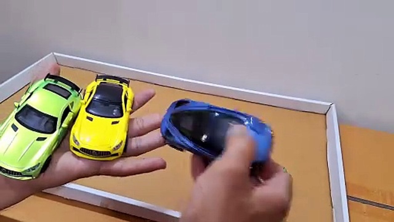 Unboxing and review of Realistic Die-Cast Mini Porsche and Emergency Vehicles Police Cars, Fire Trucks with Opening Doors for Kids' Playtime