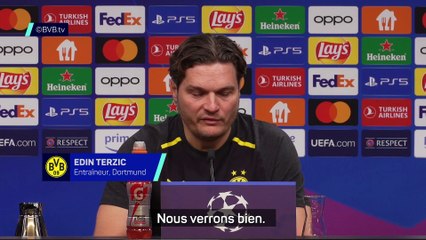 Terzic : "On a tout en main pour se qualifier"