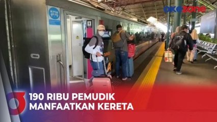 190 Ribu Pemudik Gunakan Kereta Api di Hari Terakhir Libur Lebaran