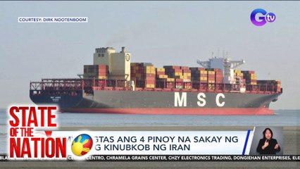 DMW: Ligtas ang 4 Pinoy na sakay ng barkong kinubkob ng Iran | SONA
