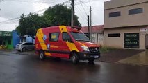 Bombeiros são mobilizados para atenderem vítima de agressão na Rua Padre Anchieta