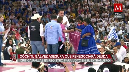 Xóchitl Gálvez juzga las fallas del INE en el extranjero y afirmó renegociar la deuda de agua con EU