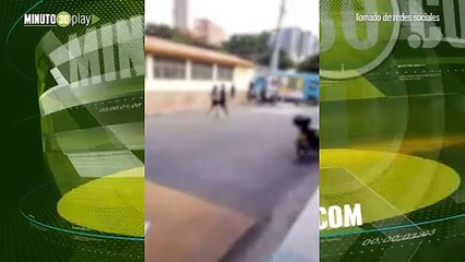 Qué susto! camión se quedó sin frenos e impactó contra un colegio en Aranjuez 