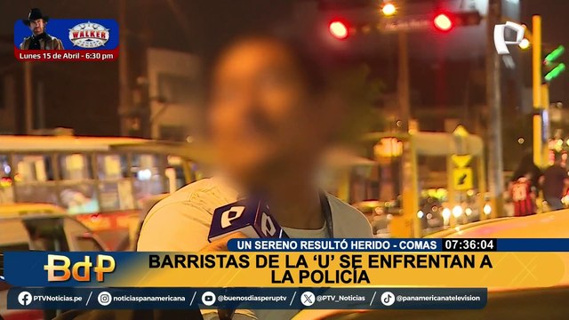 Barristas de la ‘U’ atacan a hinchas de Alianza Lima en Comas: un sereno resultó herido