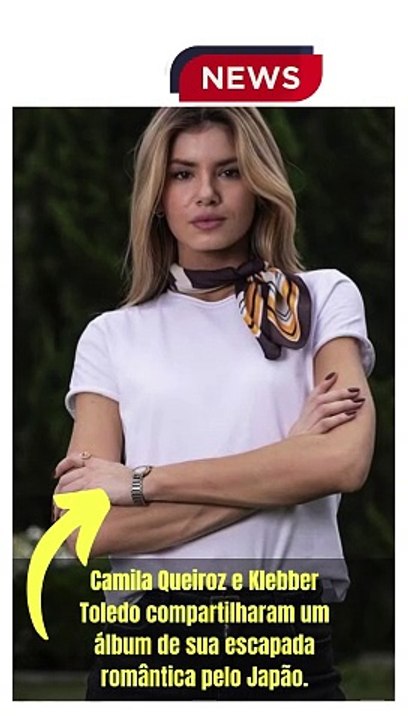 Camila Queiroz e Klebber Toledo compartilharam um álbum de sua escapada romântica pelo Japão.