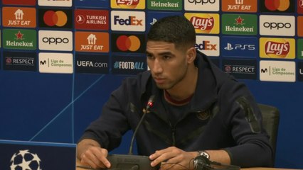 Télécharger la video: Rueda de prensa de Achraf Hakimi, previa al FC Barcelona vs. PSG