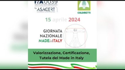 Giornata Made in Italy, accordo Coldiretti-ITA0039