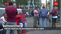 ¡Toma precauciones! Inician preparativos para marcha de la CNTE en la CdMx