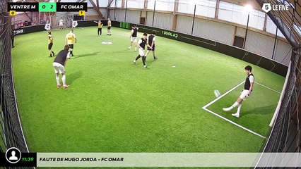 Faute de Hugo JORDA - FC OMAR