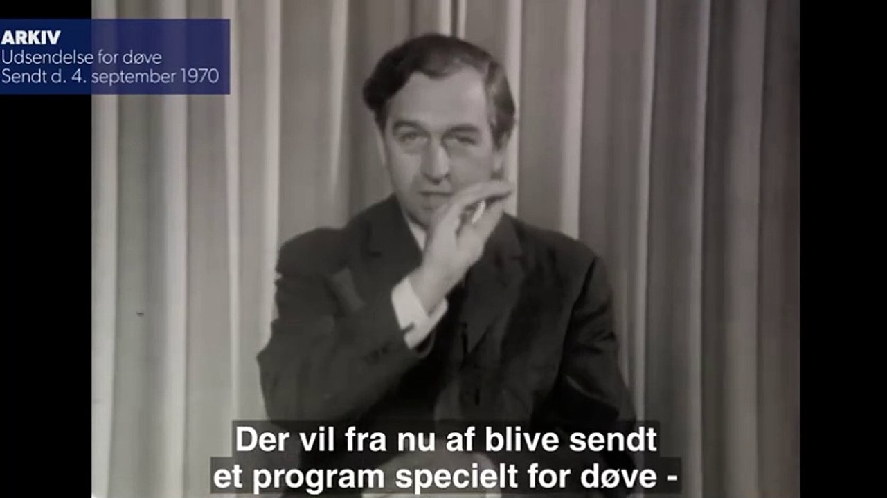I 1970 var der TV for døve den første fredag i hver måned |2019| DR