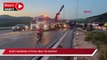 Kuzey Marmara Otoyolunda TIR devrildi