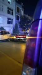 İstanbul'da bir kadın aracı paramparça etti