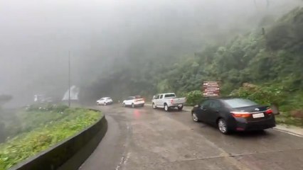 Interdição da BR-101 causa filas na Serra do Rio do Rastro