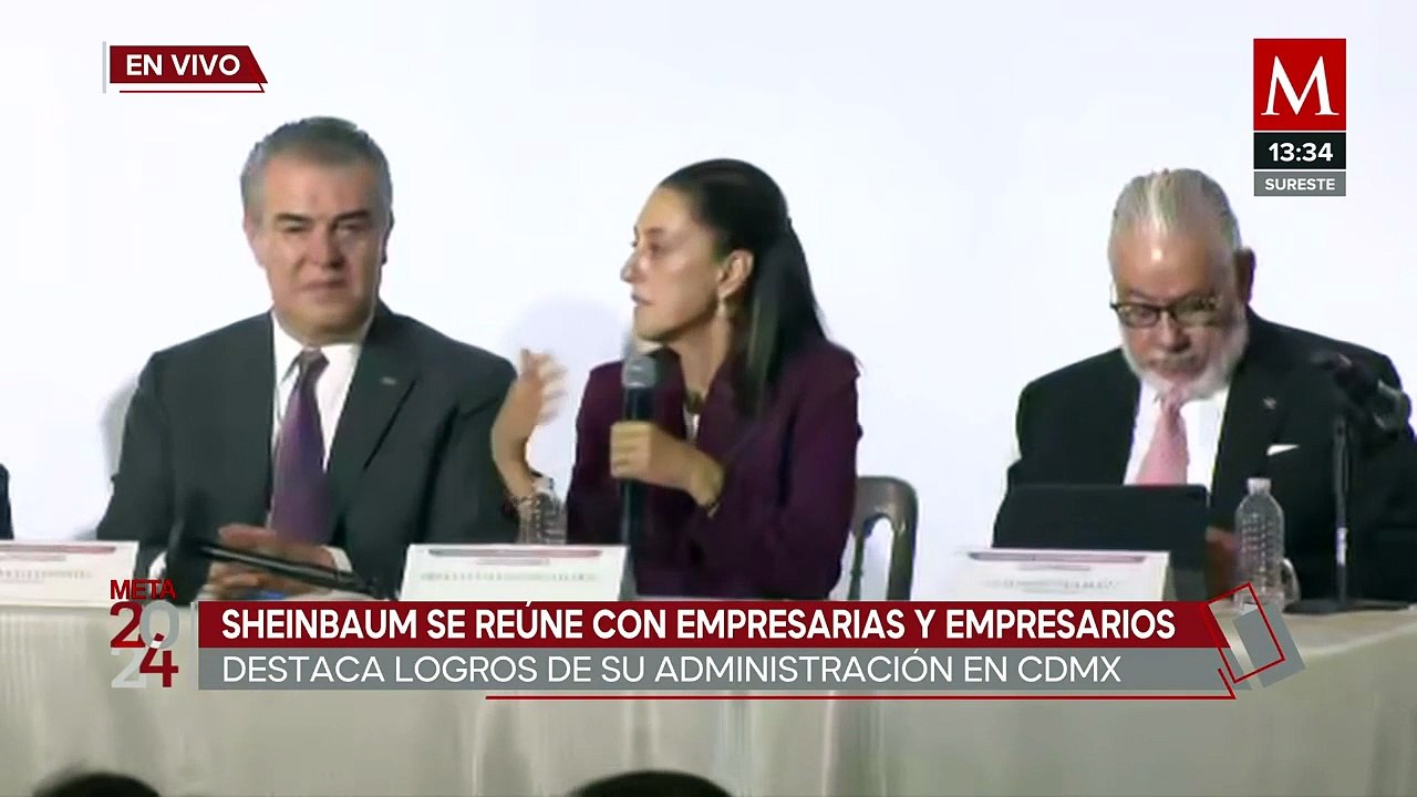 Claudia Sheinbaum tuvo un encuentro con empresarias y empresarios