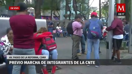 ¡Toma precauciones! Inician preparativos para marcha de la CNTE en la CdMx